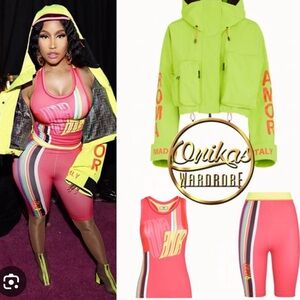 Fendi forever neon biker shorts